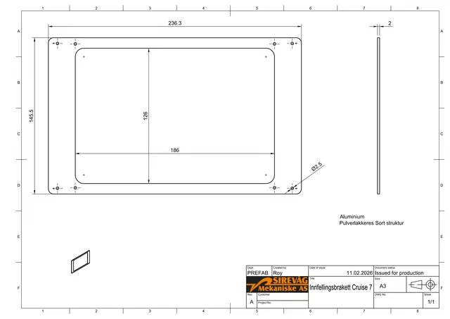 Adapterplate for Kartplottere 
