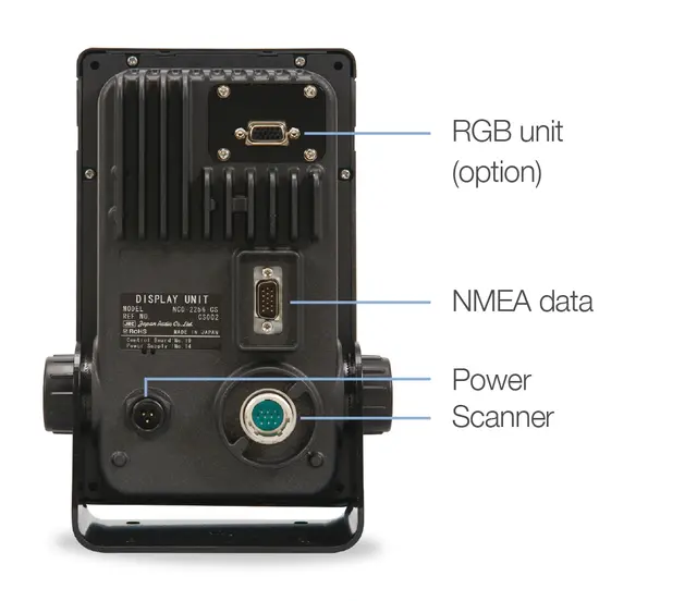 JMA-1034 skjermradar 62cm Lukket 4kW antenne, 7" LCD farge 