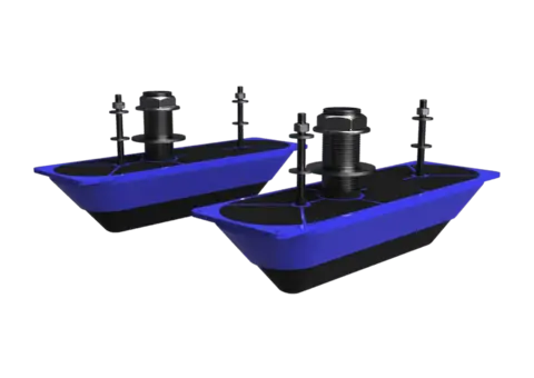 StructureScan 3D SS Thu-hull - dual Rustfritt med 2 gjennomgående givere