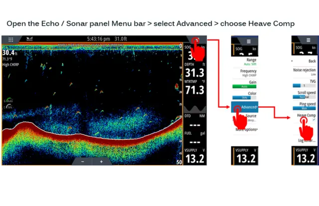 S3100H Ekkoloddmodul Med bølgekompensasjon 