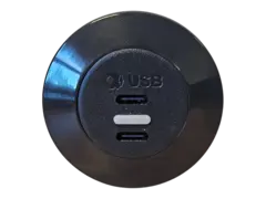 Alfatronix - USB-C Front-Fit lader 2x USB-C, 12/24V
