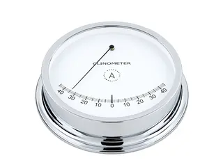 CL175C nautisk klinometer, chrome 175mm. Måler skipets krengning.