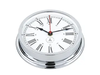 R175C nautisk klokke, chrome 175mm.