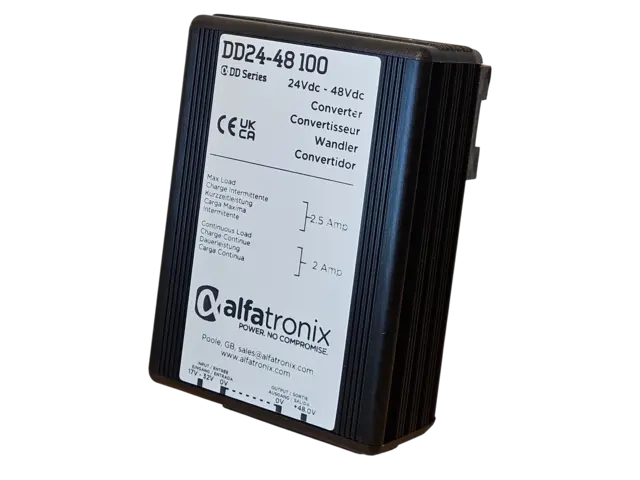 DD24-48 100 spenningsomformer (DC-DC) 17-32Vdc inn 48Vdc ut, 100W 