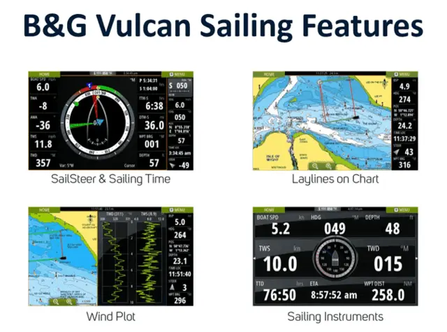 Vulcan 7 R kartplotter (u. svinger) Multitouch, NMEA2000, GPS, Wi-Fi mm. 