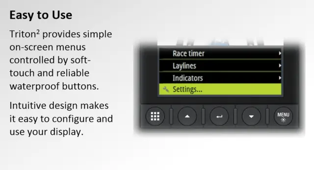Triton² Autopilot Control & Display Pack 4,1" fargedisplay og kablet betjening 