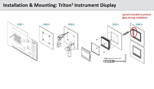 Triton² Autopilot Control & Display Pack 4,1" fargedisplay og kablet betjening 