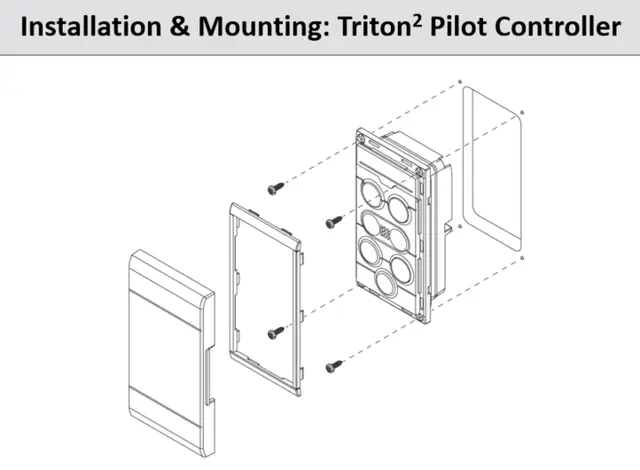 Triton² Autopilot Control & Display Pack 4,1" fargedisplay og kablet betjening 