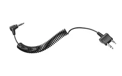 Nautitalk N2R kabel for ICOM/Midland VHF Twin-pin connector, straight type