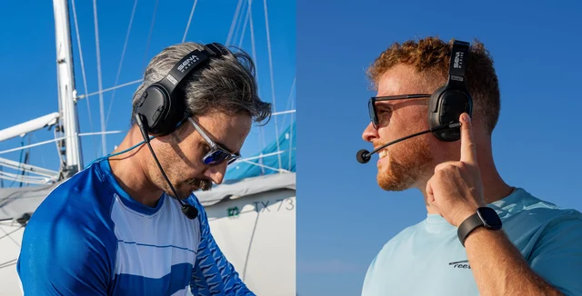 Nautitalk EASY maritim intercom Mono headset med mikrofon 