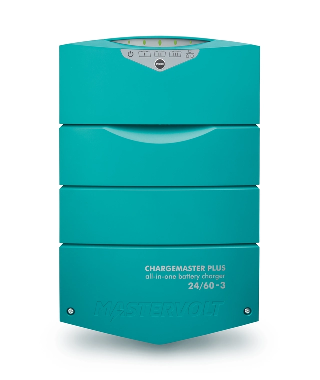 ChargeMaster Plus batterilader 24/60 3 output terminals. Input 230V/50-60Hz 