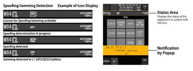 Spoofing detection licenses JLR-41 