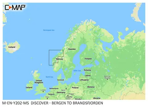 DISCOVER Kart - Bergen to Brandsfjorden Simrad NSS/GO/Cruise, B&amp;G Zeus/Vulcan