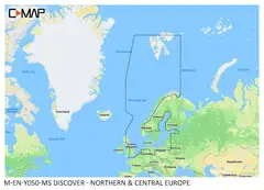 DISCOVER Kart -Northern &amp; Central Europe Simrad NSS/GO/Cruise, B&amp;G Zeus/Vulcan