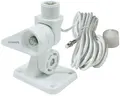 VHF antennebrakett, hvit, 4-veis Inkl 5m kabel, for fritidsbåt