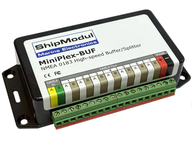 MiniPlex NMEA-buffer NMEA0183 high-speed splitter, 1 inn/7 ut 