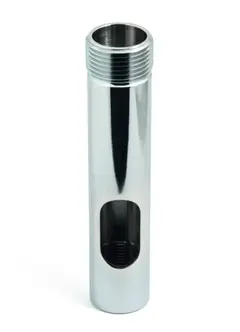 N280-03F overgang - krommet messing 1" 14TPI hun til ISO 228/1-G1 han m/hull