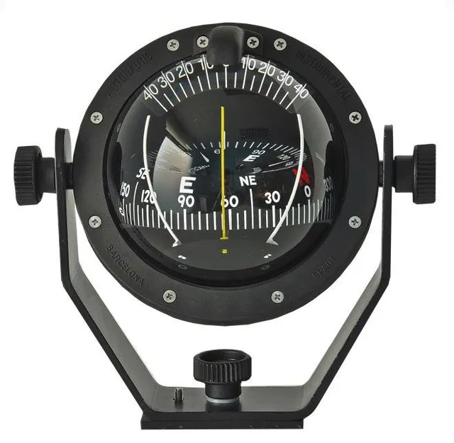 C8-0027 magnetkompass m. belysning 100 mm. 12/24V. Svart 