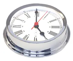R175C nautisk klokke, chrome 175mm.