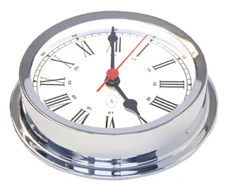 R175C nautisk klokke, chrome 175mm.