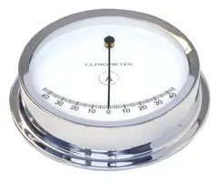 CL175C nautisk klinometer, chrome 175mm. M&#229;ler skipets krengning.