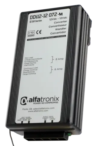 DDi12-12 072-M spenningsomformer (DC-DC) Spes. utgave med 12.0V (+/-5%)