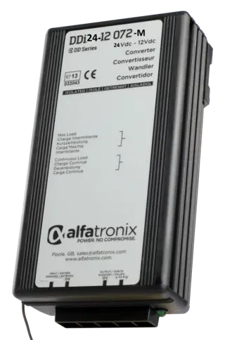 DDi24-12 072-M spenningsomformer (DC-DC) Spes. utgave med 12.0V (+/-5%)