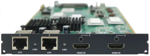 INPUT  2x HDMI + 2x HDBaseT card