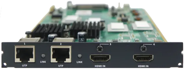 INPUT  2x HDMI + 2x HDBaseT card 