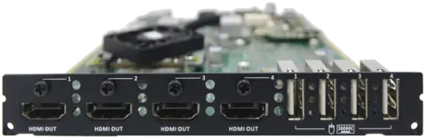 OUTPUT 4x HDMI (4K)  card