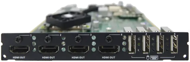 OUTPUT 4x HDMI (4K)  card 