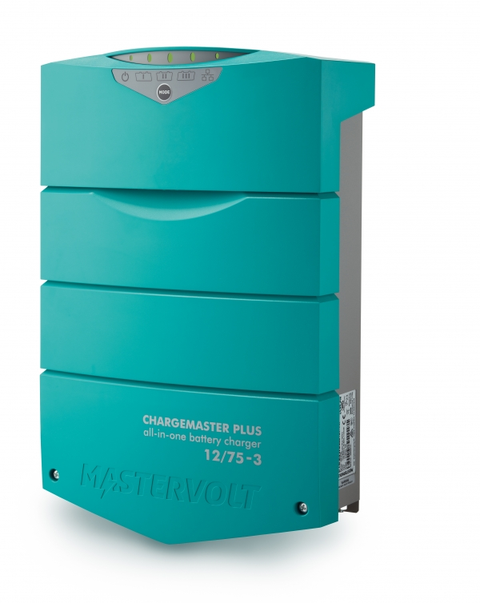 ChargeMaster Plus batterilader 12/75 3 output terminals. Input 230V/50-60Hz 