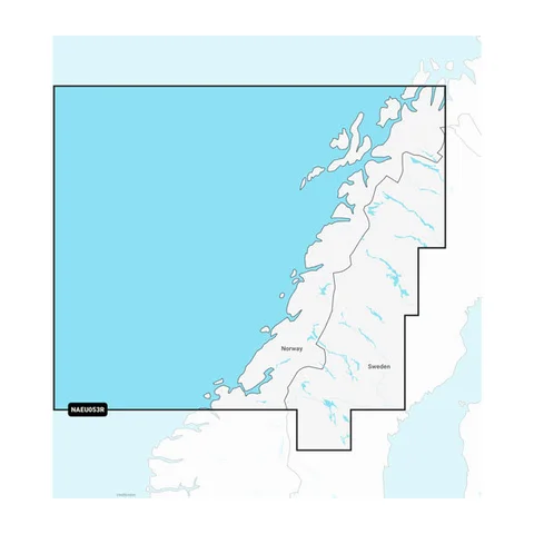 kart EU053R Trondheim - Tromsø 