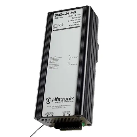 DDi24-24-240 omformer  (24-24Vdc) 24-27,2Vdc - 10A (12A) m. galv. skille 