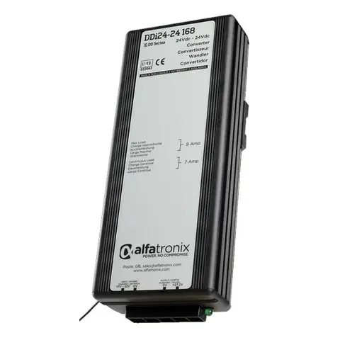 DDi24-24-168 omformer  (24-24Vdc) 24-27,2Vdc - 7A (9A) m. galv. skille 