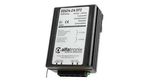 DDi24-24 072 spenningsomformer (DC-DC) 24-27,2Vdc - 3A (4A) m. galv. skille