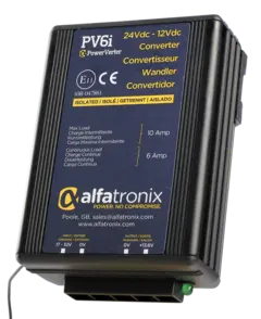 PV6i spenningsomformer (DC-DC) 24-13.6Vdc, 72W, 6/10A m. galv. skille