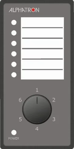 AlphaBNWAS - valgpanel (selector switch) Styrer rekkef&#248;lge p&#229; kvitteringsposter