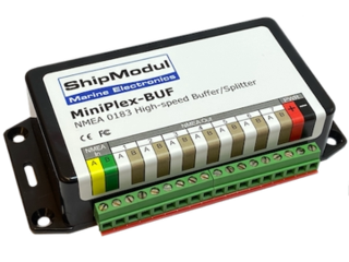 MiniPlex NMEA-buffer NMEA0183 high-speed splitter, 1 inn/7 ut 