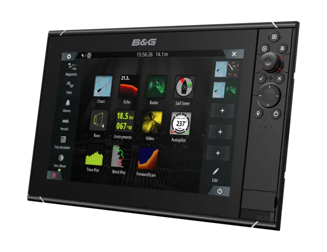 Zeus 3S-12 kartplotter 12-toms multi-touch skjerm med knapper 