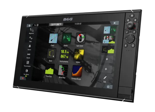 Zeus 3S-16 kartplotter 16-toms multi-touch skjerm med knapper 
